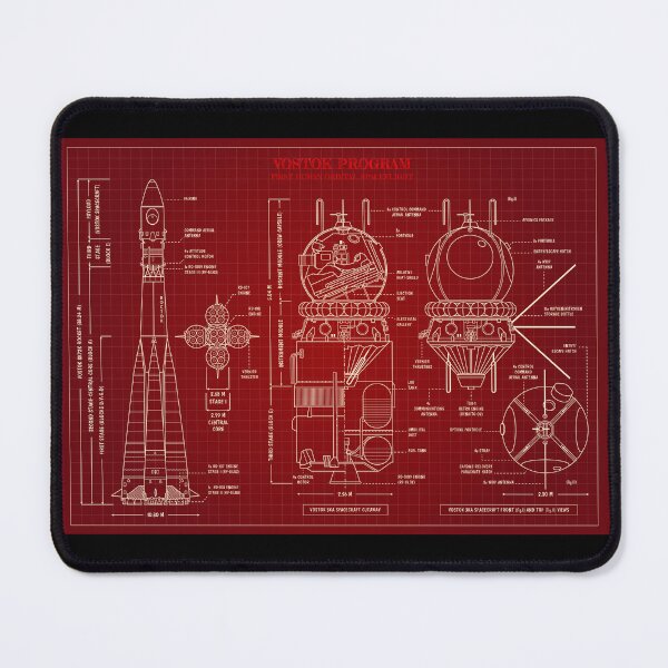 Item preview, Vostok Program. First Human Orbital Spaceflight (Red Blueprint) designed and sold by BGALAXY.