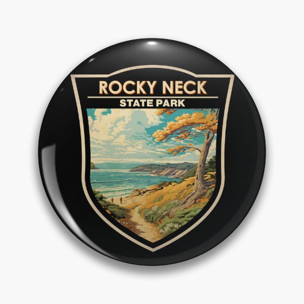 Item preview, Rocky Neck State Park Connecticut Vintage Badge designed and sold by KrisSidDesigns.