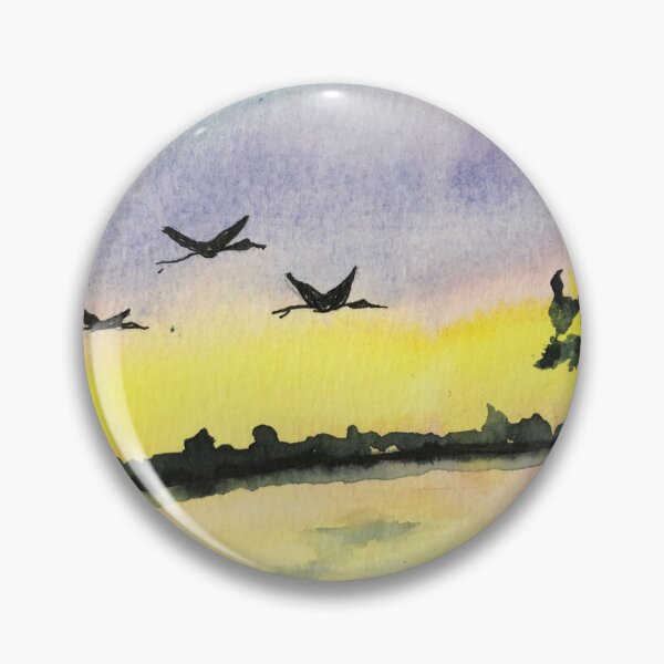 Item preview, Sandhill cranes in flight designed and sold by Mary Lomma.