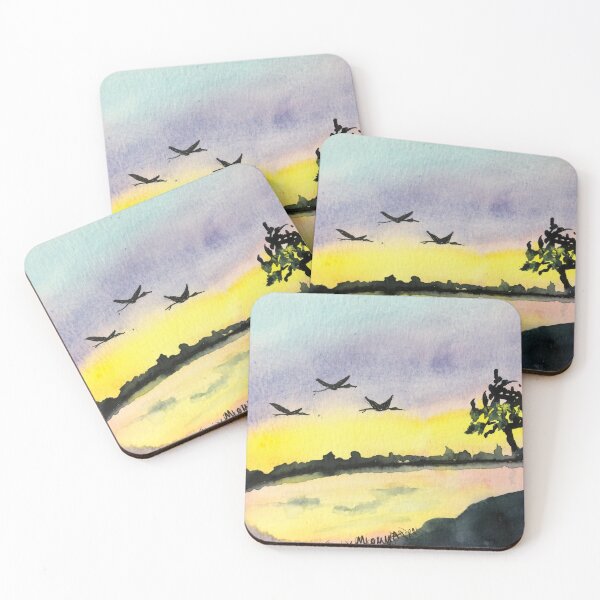 Item preview, Sandhill cranes in flight designed and sold by Mary Lomma.