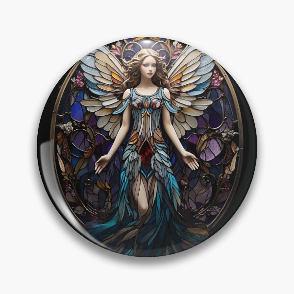 Aperçu de l'œuvre Motif d'ange en vitrail créée et vendue par Desfix.