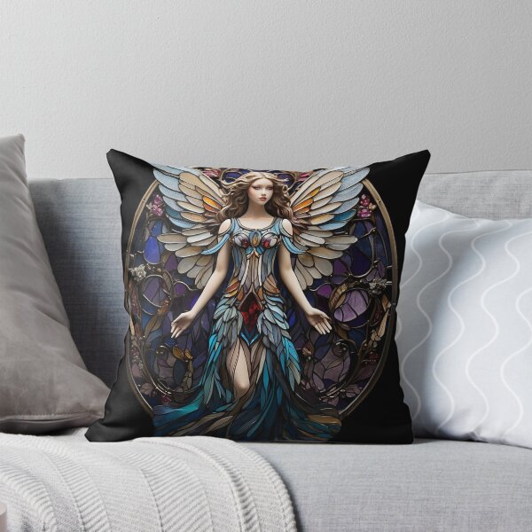 Aperçu de l'œuvre Motif d'ange en vitrail créée et vendue par Desfix.