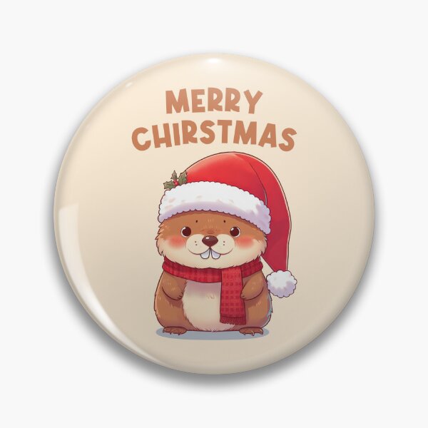 Item preview, Merry Christmas Funny Marmot designed and sold by KAI-Studio.