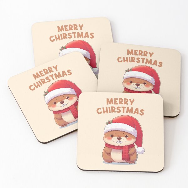 Item preview, Merry Christmas Funny Marmot designed and sold by KAI-Studio.