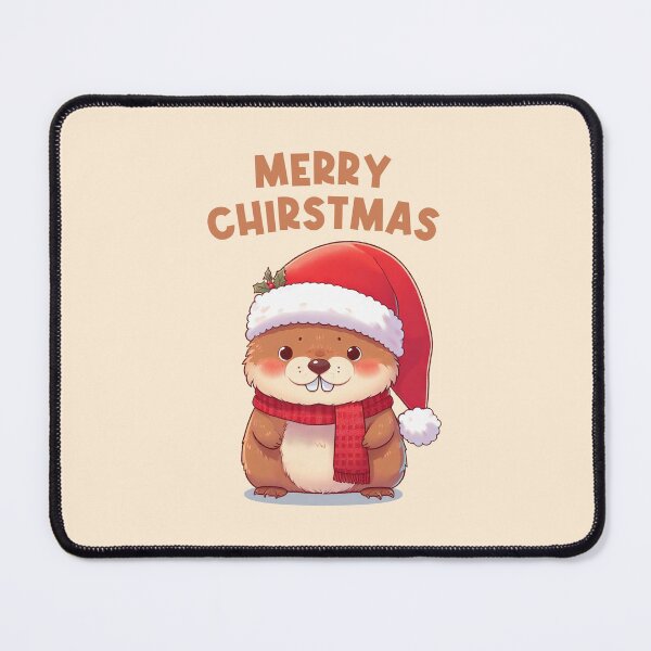 Item preview, Merry Christmas Funny Marmot designed and sold by KAI-Studio.