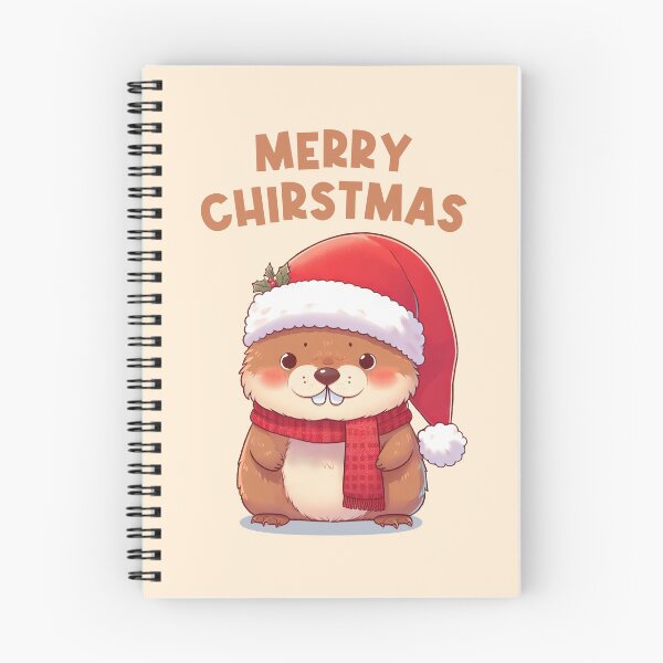 Item preview, Merry Christmas Funny Marmot designed and sold by KAI-Studio.
