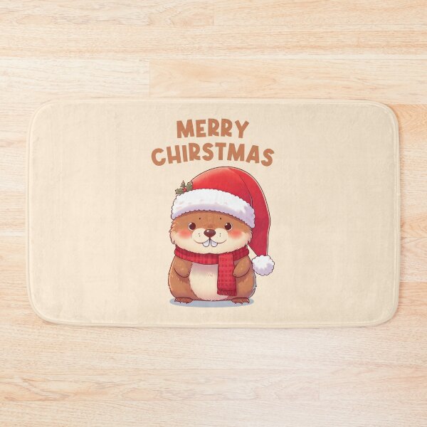 Item preview, Merry Christmas Funny Marmot designed and sold by KAI-Studio.