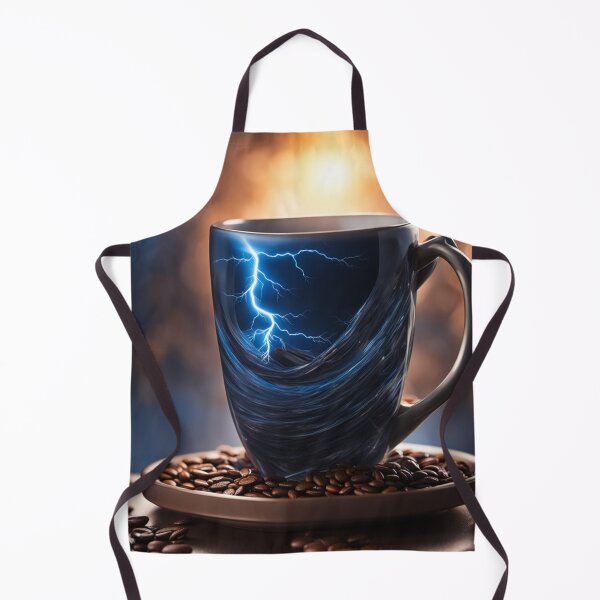 Item preview, For the Love of Coffee - Epic Beauty - Elegant Coffee Mug Cup with Steam Lightning Bolts designed and sold by Butler in the Home.