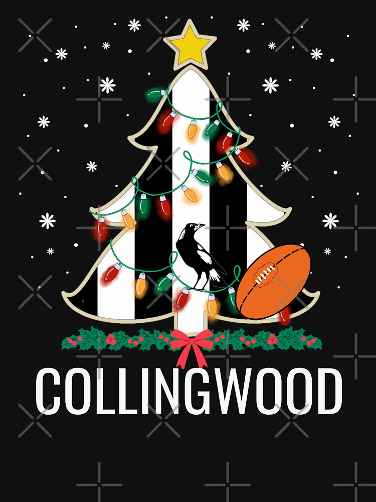 Merry Christmas Collingwood, Aussie Christmas gift idea Men Women kids   Essential T-Shirt for Sale by Sozanloart