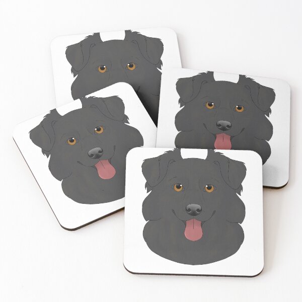 Item preview, Australian shepherd solid black designed and sold by Cynthiaetal.