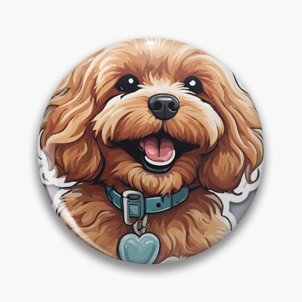 Item preview, Cavapoo with a joyful grin designed and sold by ColourCove .