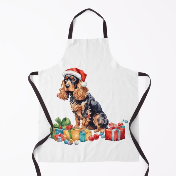 Item preview, Cute Cocker Spaniel Christmas Tee designed and sold by Wild Whiskers Studio.