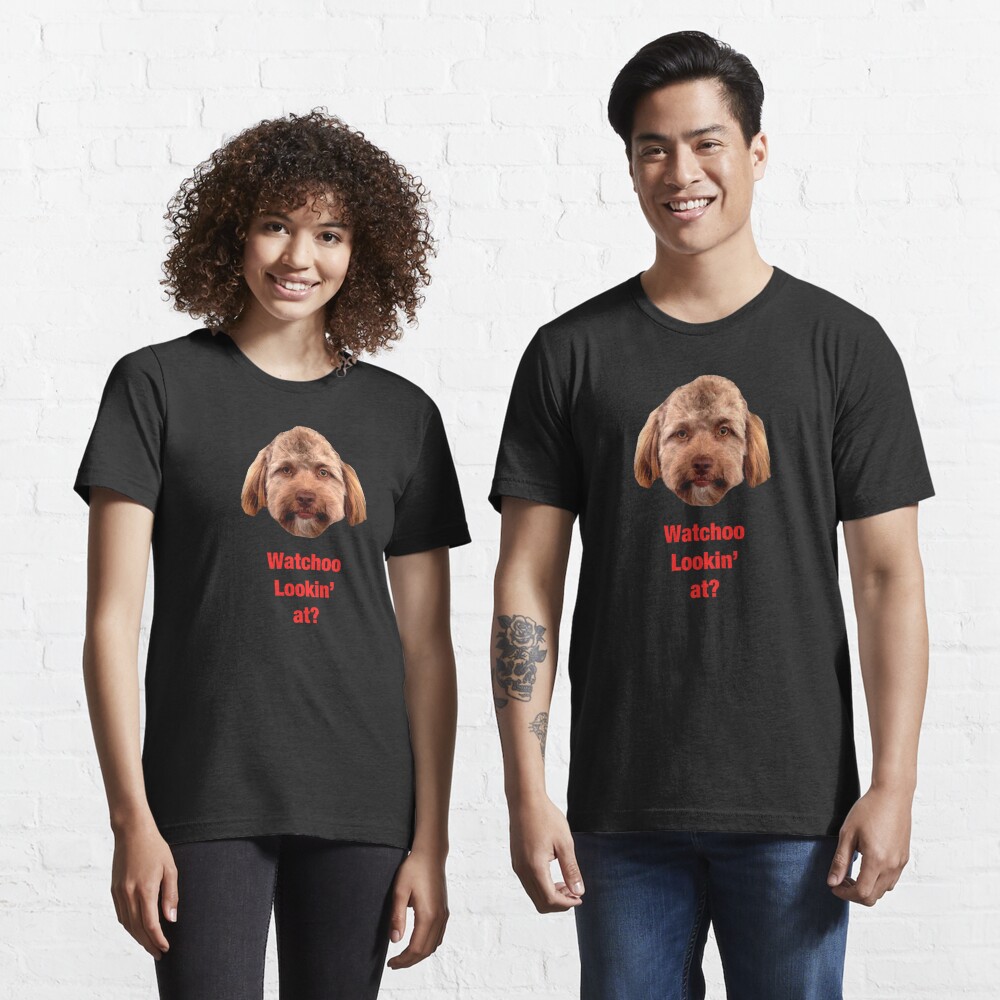 dog and human face shirts