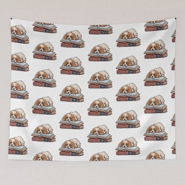 Item preview, Cavapoo Reading  designed and sold by ColourCove .