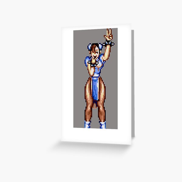 Cammy street fighter pixel sprite Greeting Card for Sale by