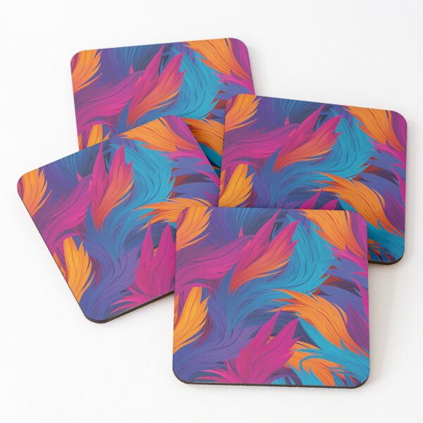 Item preview, Feather Pattern - Colourful designed and sold by Griffin Door.