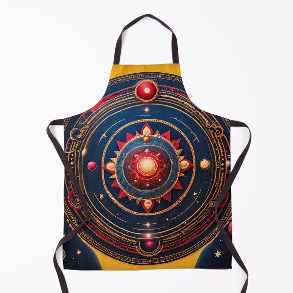 Item preview, Mandala Planet with Moons and Stars designed and sold by SpiritualManda.