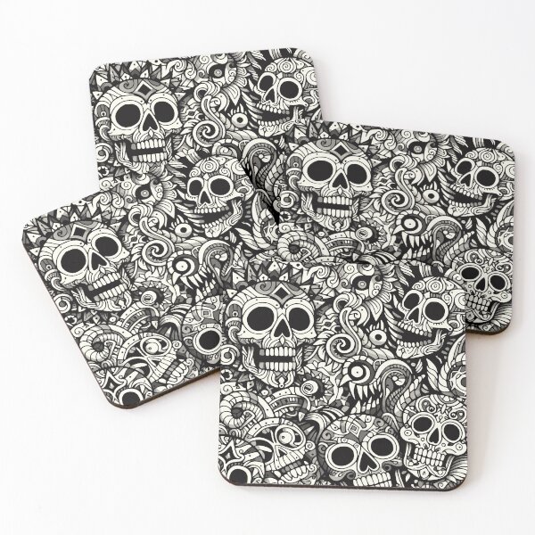 Item preview, CREEPY SKULLS PATTERN 2 designed and sold by HYPeR-NaTUrE.