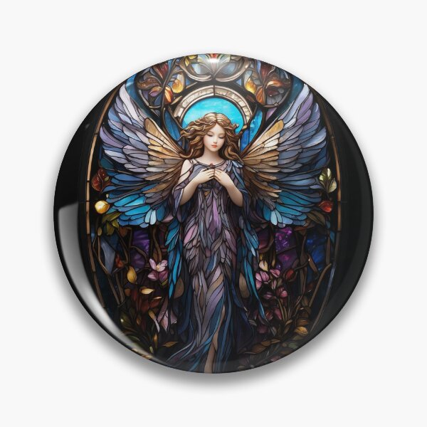 Aperçu de l'œuvre Motif d'ange en vitrail créée et vendue par Desfix.
