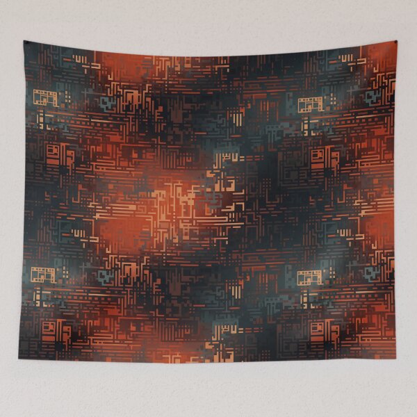 Item preview, Digital Code Abstract Pattern designed and sold by SideSignal.