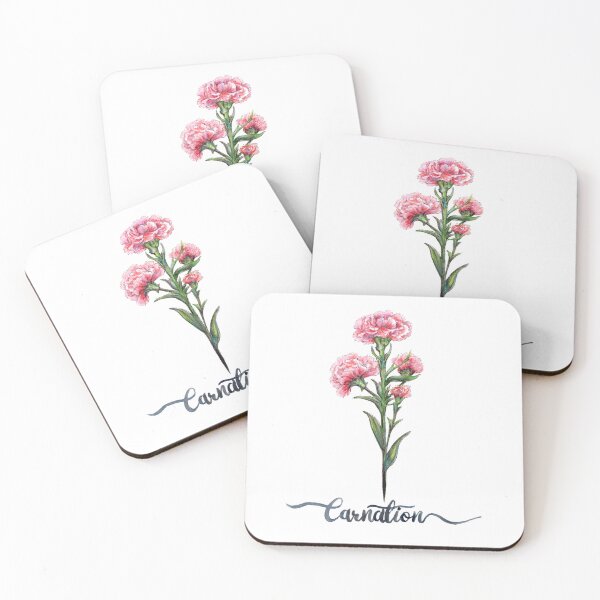 Item preview, January Birth Flower - Carnation designed and sold by Roy & Tiffany.