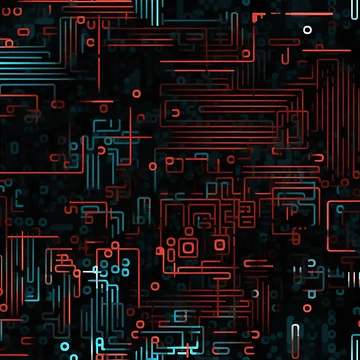 Artwork thumbnail, Digital Code Abstract Pattern by SideSignal