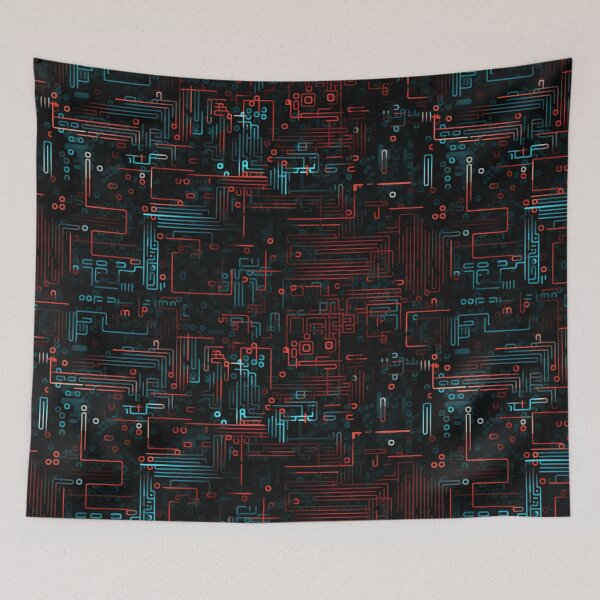 Item preview, Digital Code Abstract Pattern designed and sold by SideSignal.