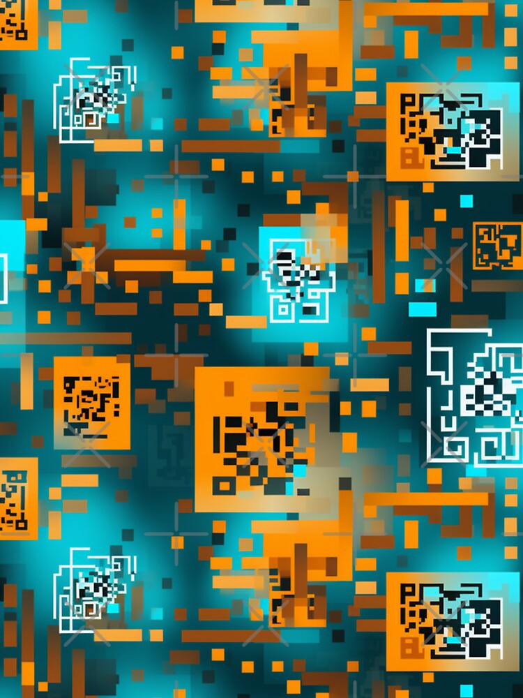 Thumbnail 4 of 4, iPhone Case, Digital Code Abstract Pattern designed and sold by SideSignal.