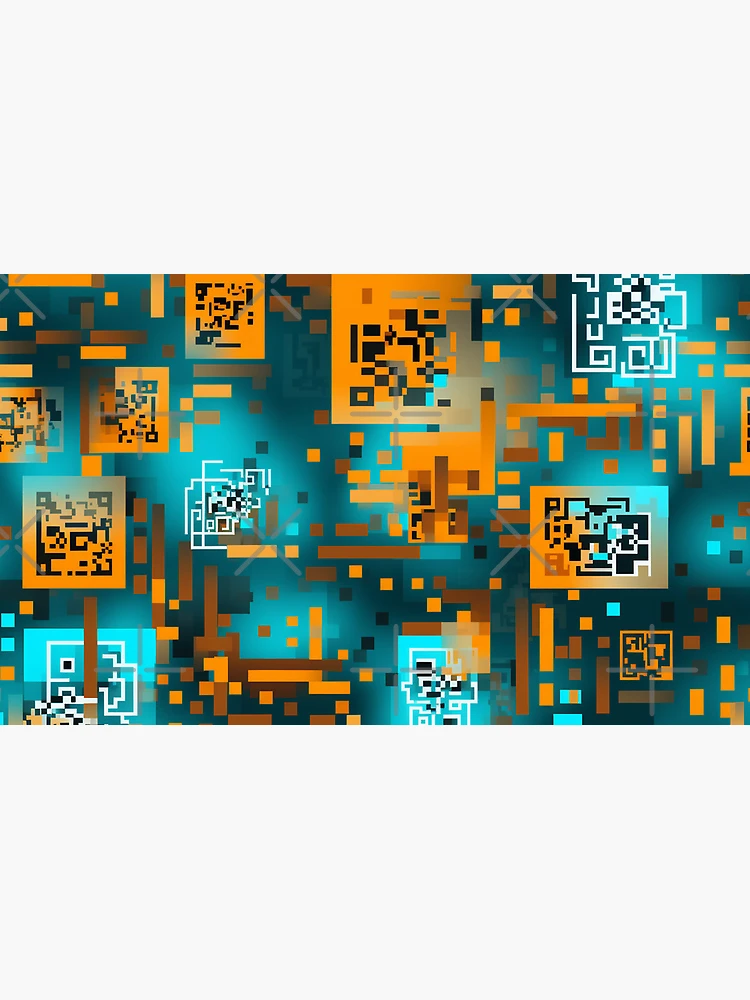 Thumbnail 4 of 4, Coffee Mug, Digital Code Abstract Pattern designed and sold by SideSignal.