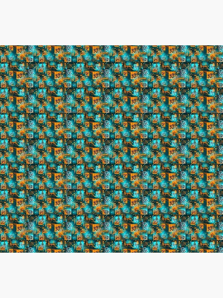 Thumbnail 5 of 5, Socks, Digital Code Abstract Pattern designed and sold by SideSignal.