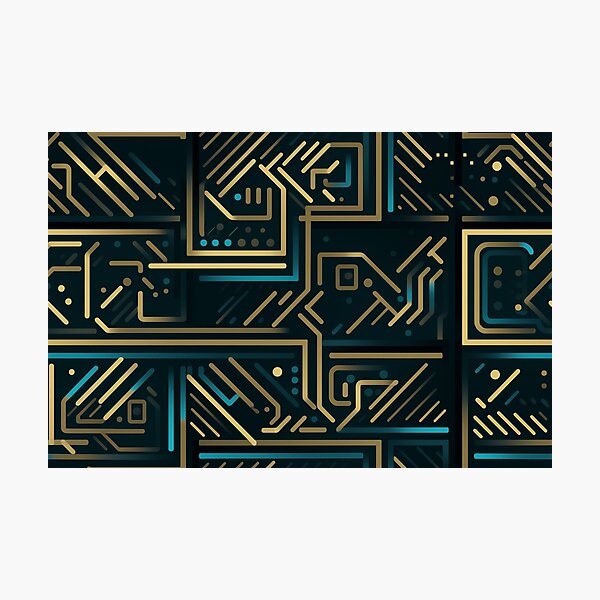 Item preview, Digital Code Abstract Pattern designed and sold by SideSignal.