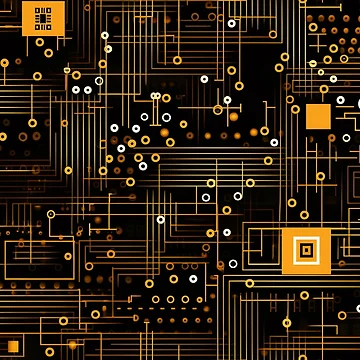 Artwork thumbnail, Digital Code Abstract Pattern by SideSignal