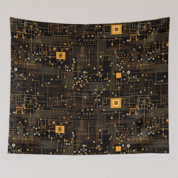 Item preview, Digital Code Abstract Pattern designed and sold by SideSignal.