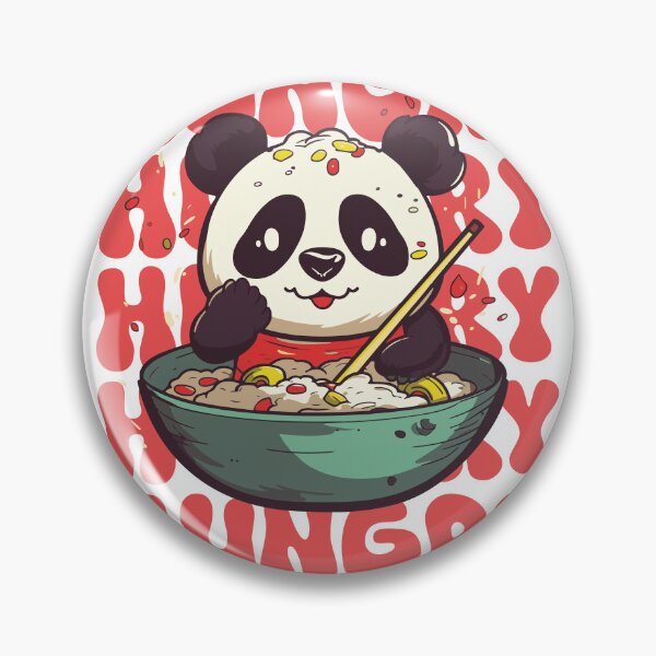 Item preview, Hungry Cute Panda Kawaii designed and sold by Ceylonex Arts.