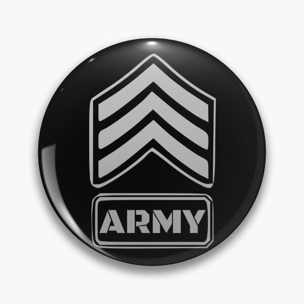 Item preview, ARMY SARGENT RANK SILVER LOGO designed and sold by LuizSilva1983.