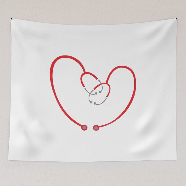 Item preview, heart stethoscope designed and sold by FlamingProjekt.