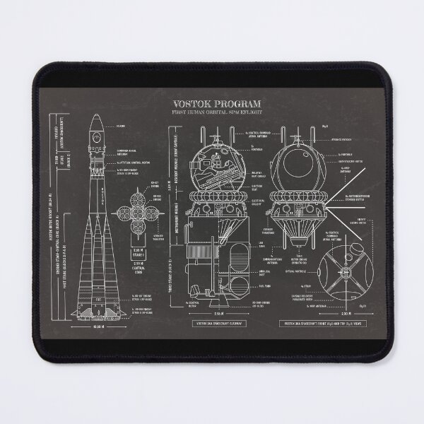 Item preview, Vostok Program. First Human Orbital Spaceflight (Blackboard) designed and sold by BGALAXY.