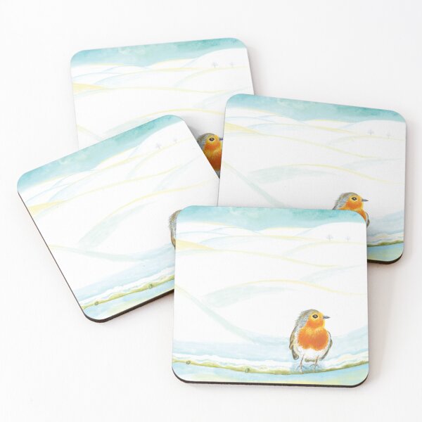 Item preview, Red Robin in Winter Illustration designed and sold by Julia Doria.