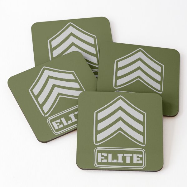 Item preview, ARMY, SARGENT RANK, ELITE, GREEN BERET, SILVER LOGO designed and sold by LuizSilva1983.