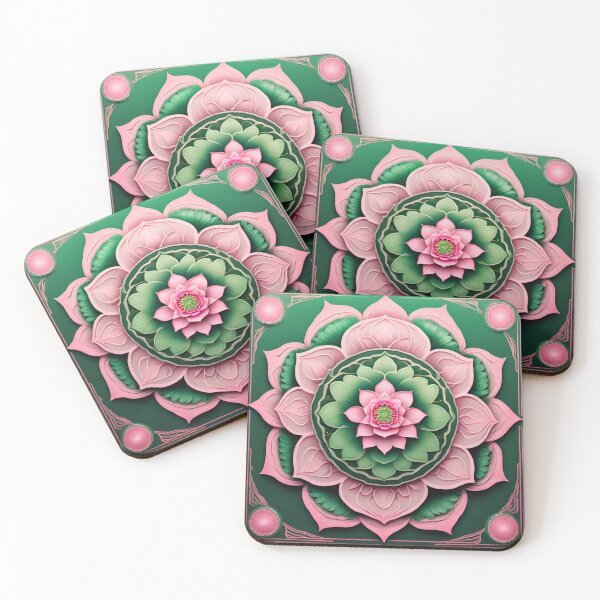 Item preview, Mandala Lotus Pond Art designed and sold by SpiritualManda.