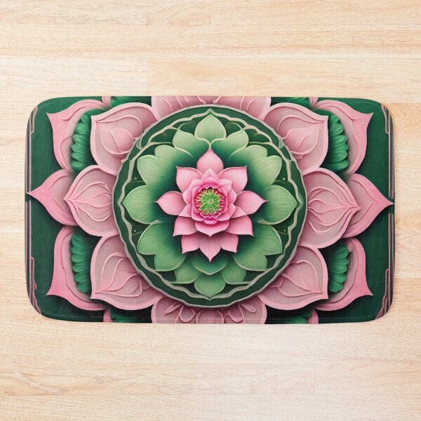 Item preview, Mandala Lotus Pond Art designed and sold by SpiritualManda.
