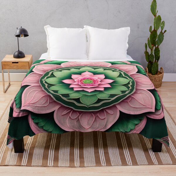 Item preview, Mandala Lotus Pond Art designed and sold by SpiritualManda.
