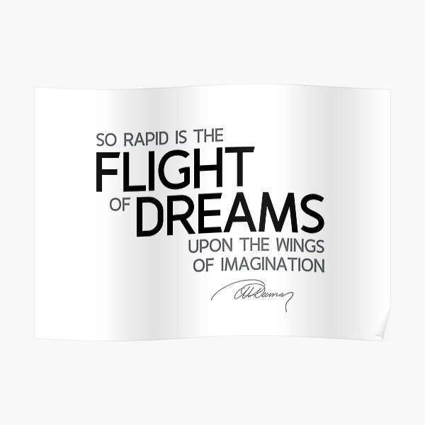 flight of dreams - alexandre dumas Poster