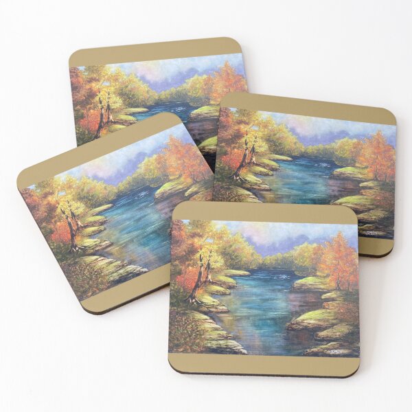 Item preview, Autumn Daze Along the River designed and sold by kathyjoycecards.