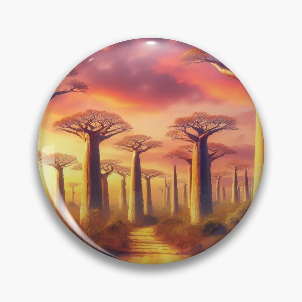 Item preview, Avenue of the Baobabs at Sunset designed and sold by badguyduh.