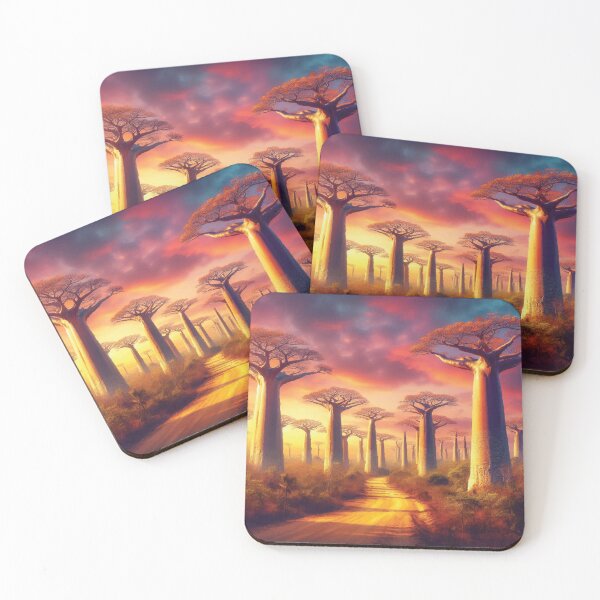 Item preview, Avenue of the Baobabs at Sunset designed and sold by badguyduh.