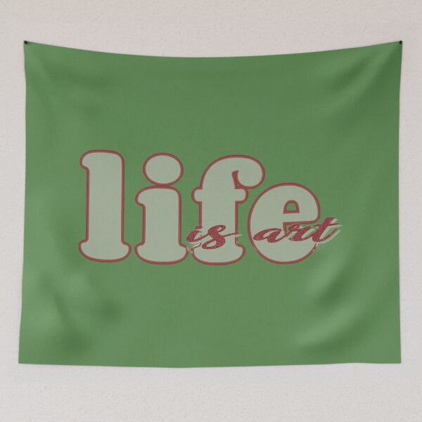 Item preview, Life is art (red/green) designed and sold by Sinmara12.
