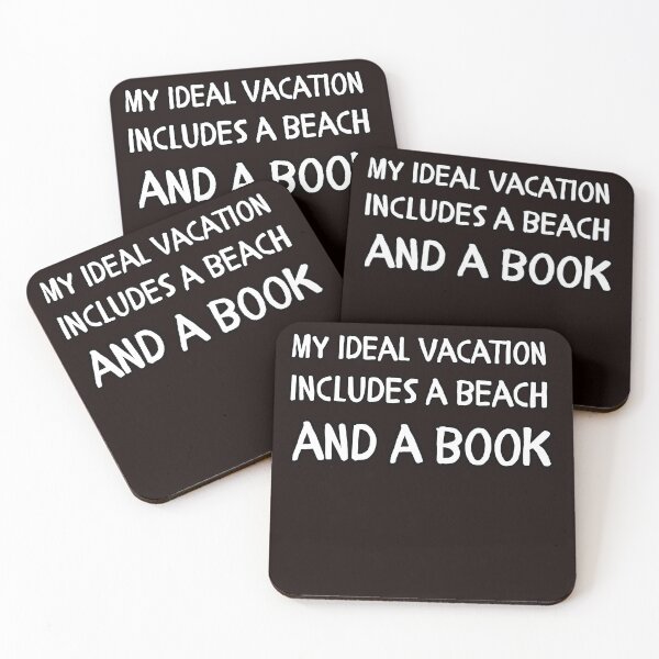 Item preview, My ideal vacation includes a beach and a book designed and sold by koalashopa.