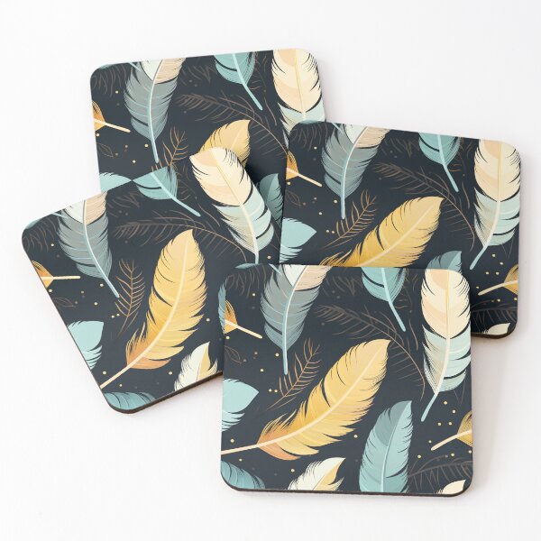 Item preview, Feather Pattern designed and sold by SideSignal.