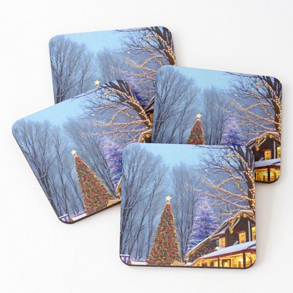 Item preview, Christmas Trees in the Neighborhood Scene designed and sold by BellaArtsy.